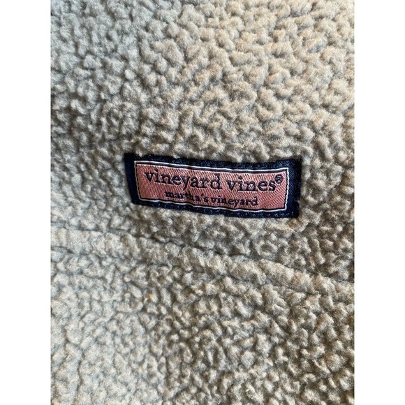 Vineyard Vines Sherpa Pullover Shep Shirt Harbor Grey, 1/4 Zip Jacket Small - Picture 3 of 11